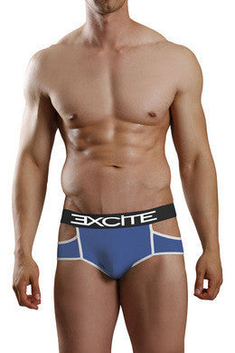 Jock Brief - Royal Blue-white  - Medium-large