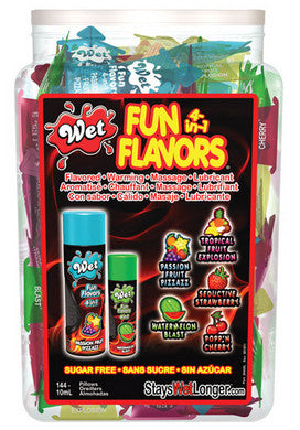 Wet Fun Flavors Refill  144 Piece Bowl  10ml Assorted Pillows