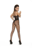 Seamless Bodystocking - Black  One Size