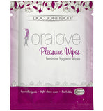 Oralove Pleasure Wipes - 5 Pack