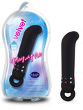 Blush Velvet G-Spot Mini Vibrator- Black