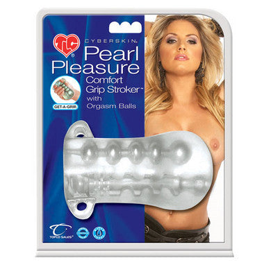 TLC Pearl Pleasure Cyberskin Comfort Grip Stroker