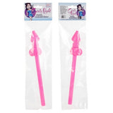 Girls Night Jumbo Cock-Tail Straw - Pink