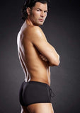 Performance Microfiber Lace-Up Trunk - Black - Small/Medium