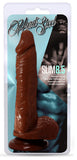 Hard Steel Slim 8.5-Inch Cock - Brown
