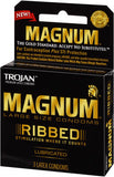 Trojan Magnum Ribbed  Lubricated - 3 Pack