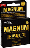 Trojan Magnum Ribbed  Lubricated - 3 Pack