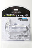Double Tunnel Plug Large -  Clear