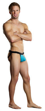Sport Jock Athletic Mesh -  Turquoise and Black - Small- Medium