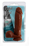 Hard Steel 9-Inch Cock - Brown