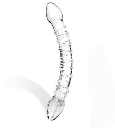 Double Trouble Glass Dildo