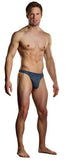 Nylon Burnout Wonder Thong -  Navy - Large-extra Large