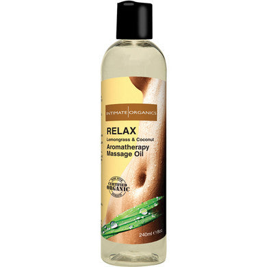 Sensual Aromatherapy Massage  Oil - Lemongrass and Coconut - 8 oz.