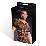 Pro-Mesh V-Neck Tee - Leopard - Small/Medium