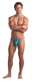 Euro Male Pouch G-string  - Turquoise - Small-medium