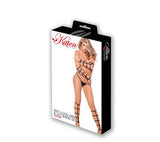 Wet Look Arm and Leg Band Set  - Black - One Size
